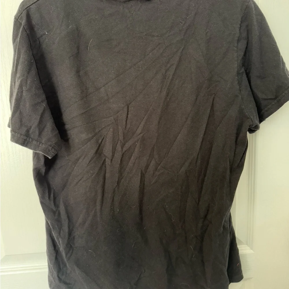 Black Graphic Tee with Quote - Picture 5 of 6